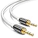 Produktbild deleyCON 1,5m Klinkenkabel 3,5mm AUX Kabel Stereo Audio Kabel Klinkenstecker gerade für PC Laptop Handy Smartphone Tablet KFZ HiFi-Receiver - Weiß