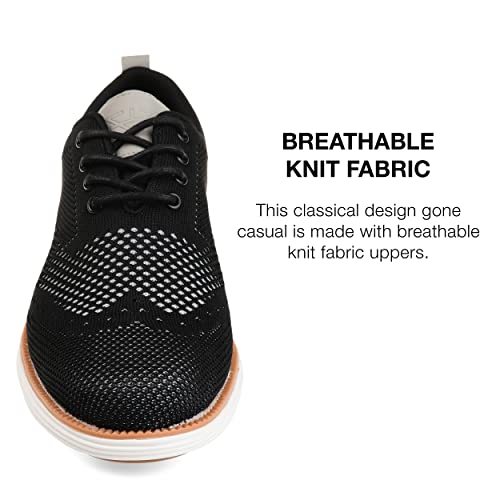 Vance Mens Ezra Tru Comfort Foam Knit Wingtip Dress Shoe4