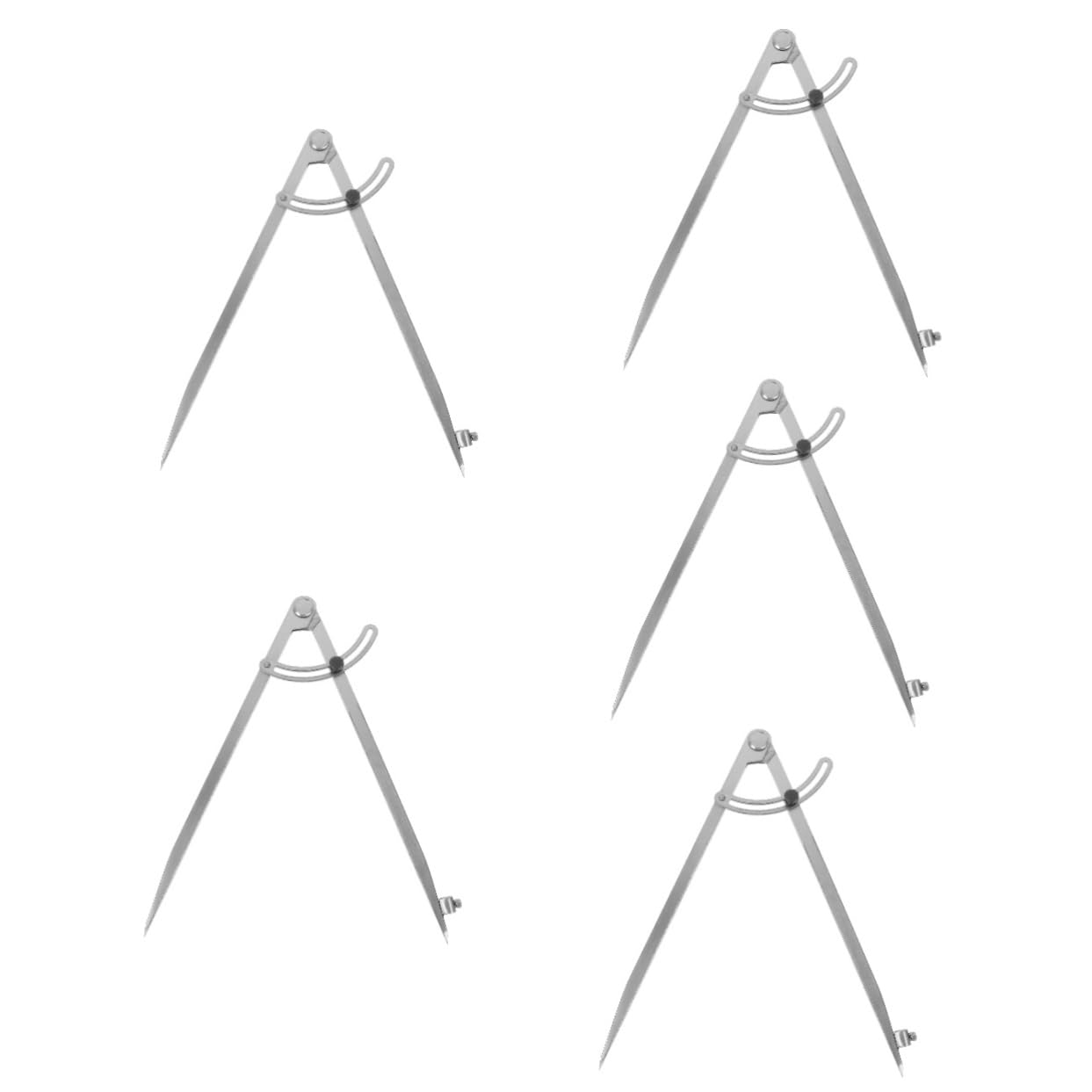 Angoily 5 Pièces Compas de Portable avec Support Stylo Outil pour Étudiants et Artistes pour Bricolage