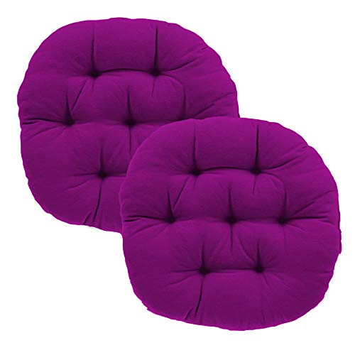 Daddy Cool Decorative Round Indoor Outdoor Sofa Chair Pad/Dining/Office/Plastic/Floor Back Seat Chair Cushion Handmade Quilting Set of 2 (20 Inch Round) Purple (B08QV9L5CN) Amazon Price History, Amazon Price Tracker