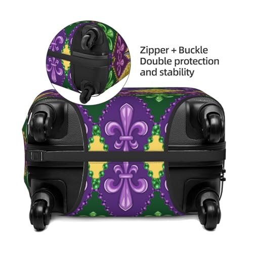 VOSERY Travel Luggage Cover - Mardi Gras4 Washable Suitcase Covers Protector Fits 18-32 Inch Luggage2