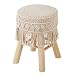marque Atmosphera, créateur d'intérieur Tabouret d'appoint macramé Beige