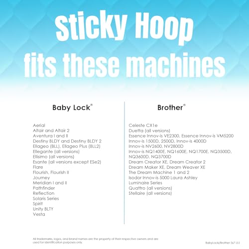 Image of Sticky Hoop for Baby Lock /Brother (5 inch x 7 inch) | Embroidery Hoop for Machine Embroidery