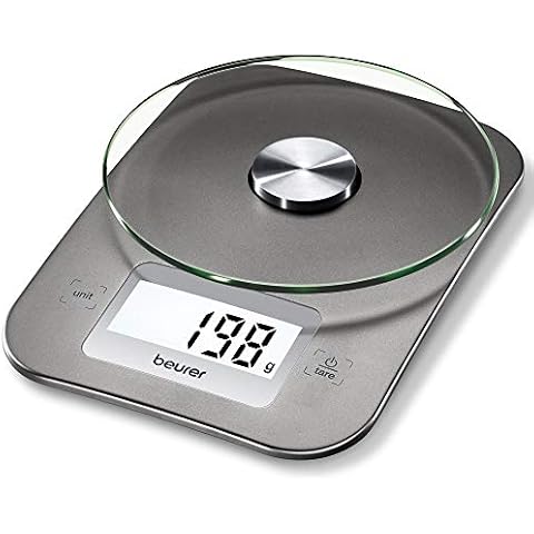 Beurer KS 26 Küchenwaage mit großer Glaswiegefläche Cover