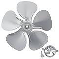9800528 Replacement Fan Blade Power Vent Motor, 14393 FB99100 Attic Fan Blade Propeller 12" 32 Degree 5 Blade for 1/2" Shaft with Set Screws