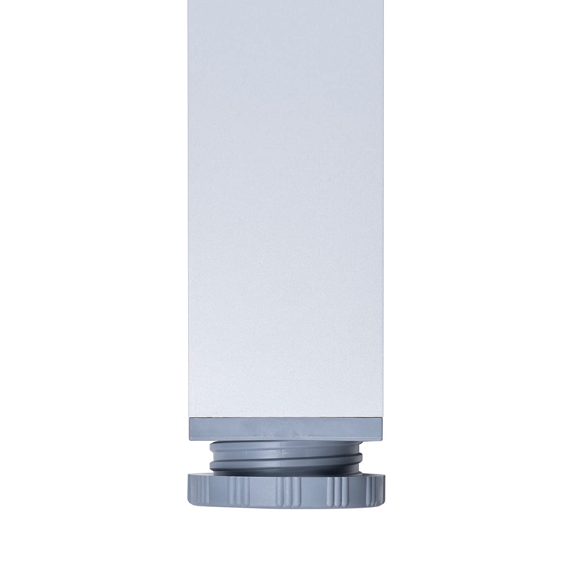 sossai® exklusiv - Tischbeine aus Aluminium | höhenverstellbar | Tischfüße TBE | Ausführung: Alu, eloxiert, Vierkant Profil 6x6 cm | Set: 4 Stück | Höhe: 110 cm (1100 mm), einstellbar + 2 cm
