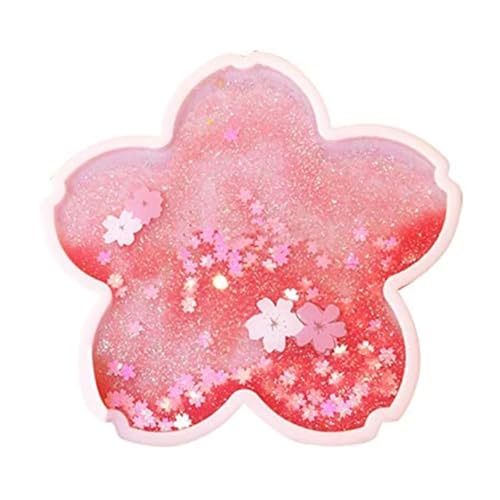 Dessous de verre silicone Sakura antidérapant | Tapis de tasse à café isolant déco