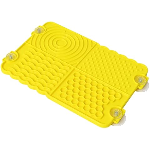 Total Pet Licky Lick Mats for Puppy & Dogs - HEAVY DUTY Plastic with Suction, Slow Feeding Sniff Mat Cover