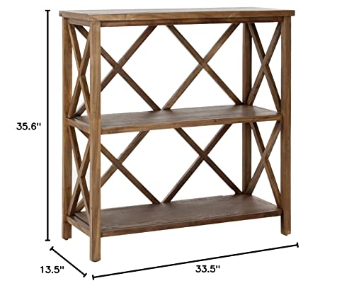 Safavieh American Homes Collection Liam Oak 2-Tier Open Bookcase #TOP1