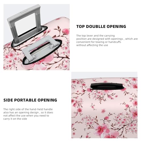 VOSERY Travel Luggage Cover - pink cute berry blossoms Washable Suitcase Covers Protector Fits 18-32 Inch Luggage3