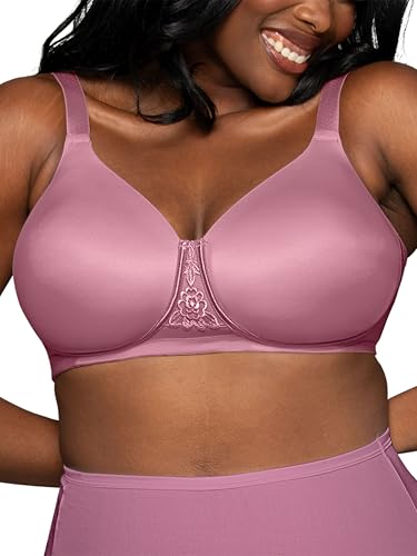 Vanity Fair Women's Full Figure Beauty Back Smoothing Bra, 4 Way Stretch Fabric, Lightly Lined Cups up to H