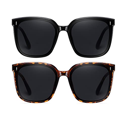 Dollger Retro Oversized Square Sunglasses for Women Trendy Classic Style Sun Glasses UV400 Protection2