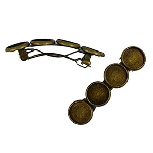 Blesiya 6 Antieke Bronzen Cabochon Haarspeld, Haarspelden, Haaraccessoires