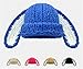 Bucket Hat for Women Men Handmade Crochet Bunny Ear Beanie Cute Knitted Hats Soft Warm Winter Headwear Casual Fashion Beige