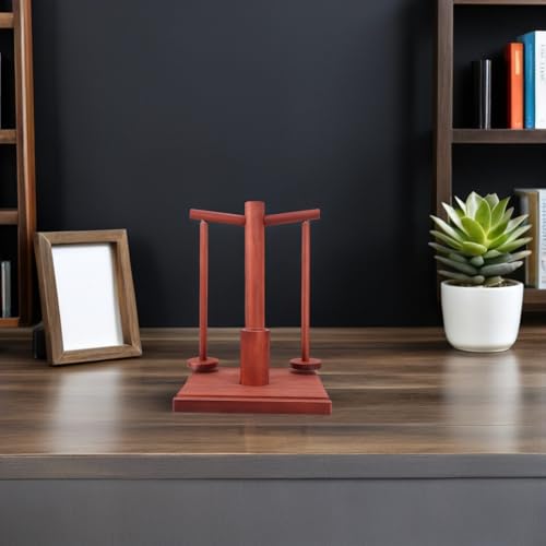 Herramienta de tejer con porta hilo de bordar y soporte de hilo de cono de madera 7