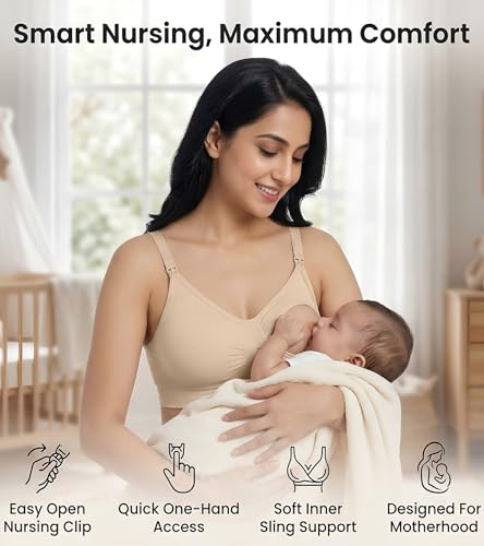 Image of DClub Comfort Revolution Seamless Bra -Easy lite Full-Coverage Wireless Everyday Bra with Soft Comfort with Removable Pad.
