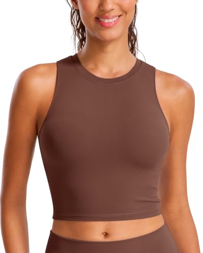 Image of Natural Feelings Nudi Sports Bras for Women Removable Padded Yoga Tank Tops Sleeveless Fitness Workout Crop Tops