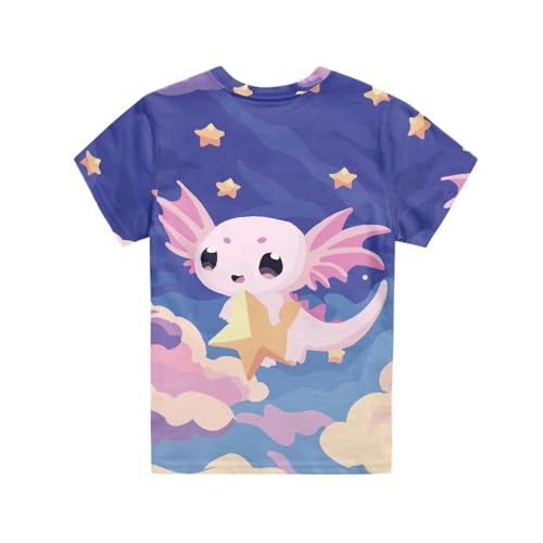 Image of JEOCODY Boys Girls Graphic Tees Funny 3D Printed Short Sleeve T-Shirts 3-16T