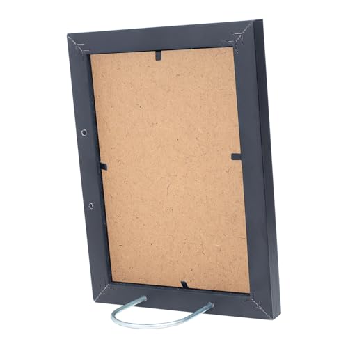 Image of GOLDEN PEACOCK Photo Frame PVC Body with MDF Back | Wall Hanging & Desk Display | Picture Frame for Gifts and Home Decor (Black-4x6, Set Of 2)
