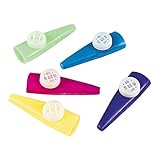 Plastic Kazoos (bulk pack of 72) Fun for classrooms, parties, giveaways and party favors