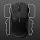 OUDQFCJ Hochwertigem Suede-Material Mausgriff Ersatz-Anti-Rutsch-Aufkleber, kompatibel mit Logitech G Pro X Superlight Gaming-Mausgriff, starke und stabile Haftung, starke Schweißabsorption (Schwarz)