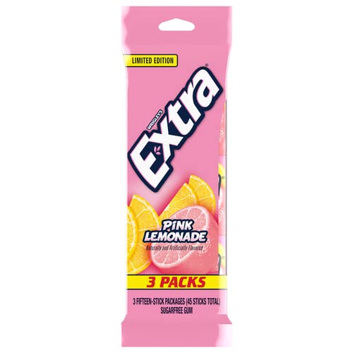 EXTRA PINK LEMONADE 15 STICKS 3pk Grocery & Gourmet Food