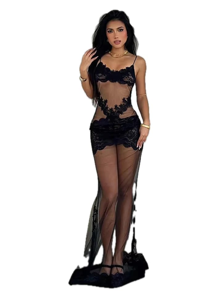 Robe longue brodée transparente : la solution élégante contre les looks d'été banals