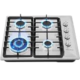 【COMPATIBLECON GAS Y PROPANO 】-Si Placa de cocción a gas natural o propano, nuestra Placa de Gas se puede utilizar, pero para sustituir el propano y el gas natural, es necesario sustituir la boquilla. Esto está incluido con nuestra cocina de gas.