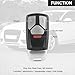 Key Fob Cover Shell Case Replacement 4 Buttons Key Fob Remote Control Shell Case - Compatible for Audi A4 Q7 SQ5 2017-2019 for Audi A5 2018 for Audi TT 2016-2018