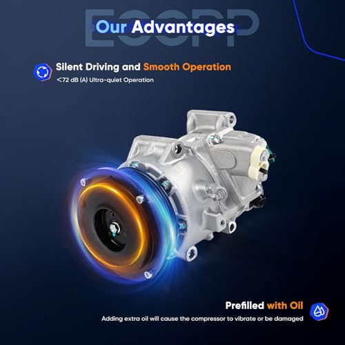 Image of ECCPP AC Compressor 2009-2016 Fit for Toyota Highlander Venza 2.7L | A /C Compressor with Clutch Fast Cooling