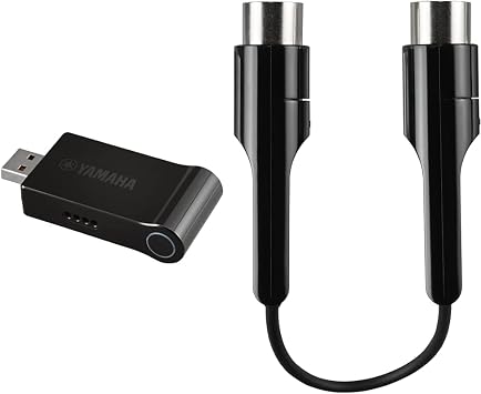 Yamaha UDWL01 WiFi USB/MIDI Adapter and Yamaha Wireless MD-BT01 5-PIN DIN MIDI Adapter Bundle