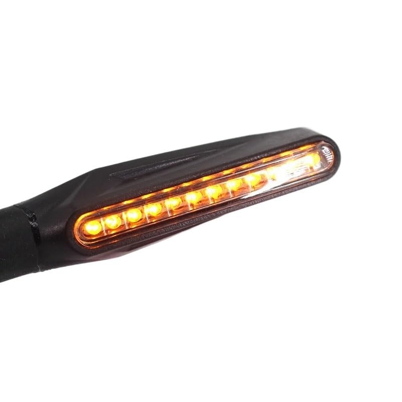 Indicateurs moto flexibles et pliables ambre - Pack de 2 feux stop