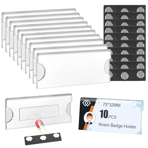 Portanome Magnetico - 10 Targhette Identificative Con Magnete E Spilla - Foto 4