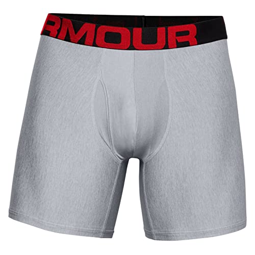 Image of Under Armour mens Multi-pack Performance Tech Boxerjock Brief, 6 inch Inseam, All-day Comfort & Soft