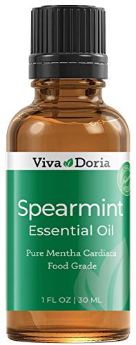 Viva Doria 100% Pure Spearmint Essential Oil, Undiluted, Food Grade, Spearmint oil, 30 mL (1fl oz)