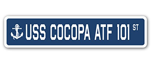 USS COCOPA ATF 101 Street Sign us Navy Ship Veteran Sailor Gift