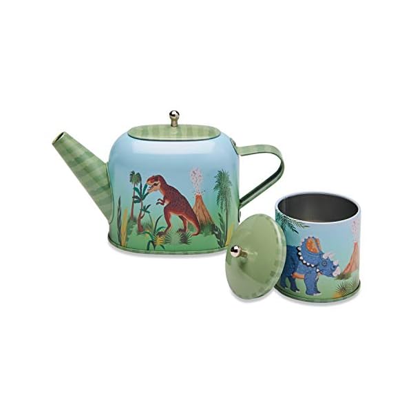 Wobbly Jelly 'Stomping Dinosaur' Metal Café Set & Carry Case Toy (14