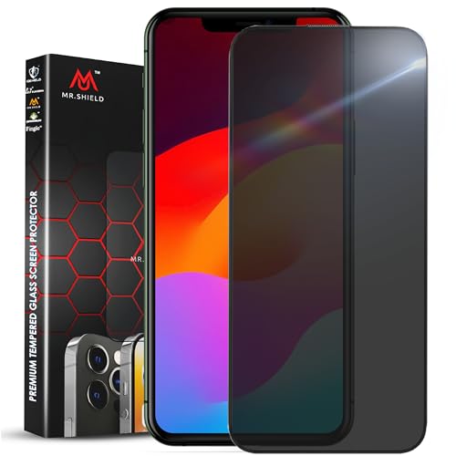 Image of Mr.Shield Top-Notch Privacy Tempered Glass For iPhone Xs /X and 11 Pro, 2 Way Anti Spy Screen Protector, 9H Hardness, Case Friendly Guard, Easy Installation kit - 1 Pack
