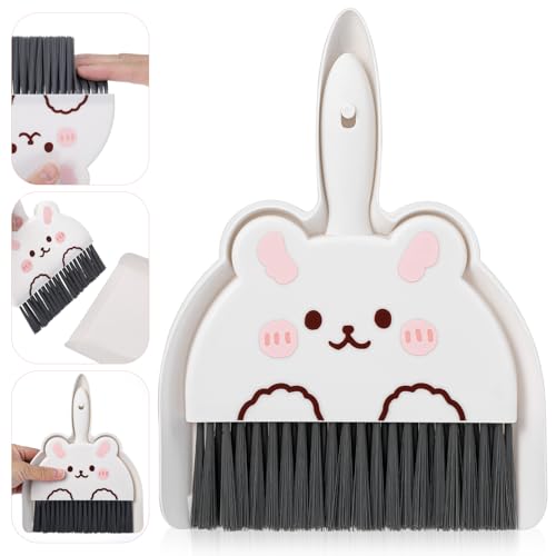 Ouligay Balai de table avec pelle, balayette et pelle, mini pelle et balayette, ensemble de pelle et balayette, ensemble de balai et pelle pour la maison, le...