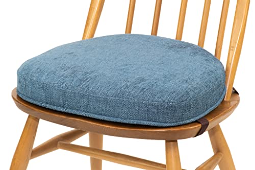 Inspirado Seat Pad for Ercol Windsor Dining Chair (Seat-width-422mm, 02-29 Bacardi-Navy Blue) - order several if a set is required