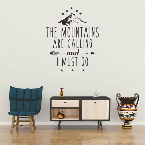 Vinilo decorativo con diseño "The Mountains Are Calling" miniatura 7