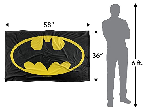 Batman Classic Logo Silky Touch Super Soft Throw Blanket 36" X 58",Classic Logo #TOP4