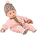 Produktbild Götz 2020541 Muffin Tigeresque Puppe mit braunen Schlafaugen, ohne Haare und Weichkörper, 33 cm, in 4-teiligen Set