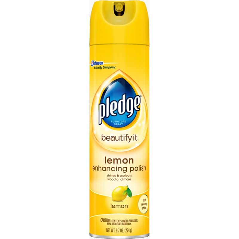 Pledge Furniture Polish Lemon Scent (Pack of 14)