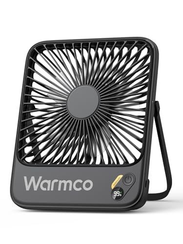 Warmco 10000mAh Portable Travel Fan 7-inch, Max 24H...