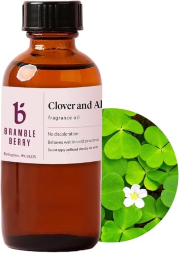 Image of Brambleberry Clover and Aloe Fragrance Oil | Fresh Green Scent for DIY Soap | Clover and aloe fragrance oil for soap making, lotion, candles, bath bombs, body butter, scrubs, and fresh green citrus DIYs.