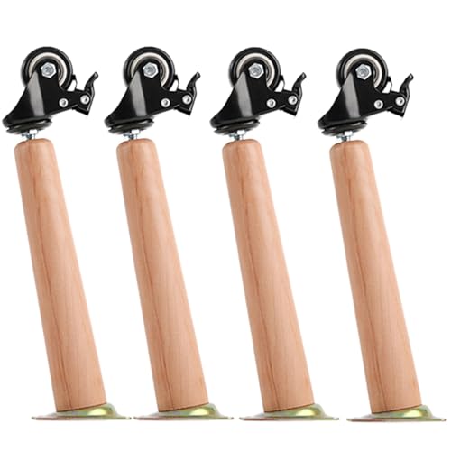 Patas universales para muebles con ruedas, patas de repuesto cónicas para sofá, banco, armario, mesa de café, 4 unidades