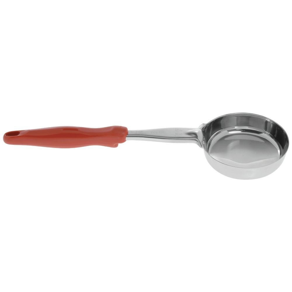 Jacob's Pride Heavy-Duty Round Solid Spoodle w/ Orange Handle, 8 oz