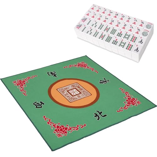 Mahjong Mat, Tapete Antideslizante y Reducción de Ruido Verde miniatura 1