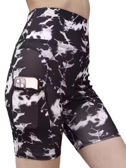 poojaran saree POOJARAN Shots of Women's and Girls' High Waisted Sportswear and Activewear.Useful Shorts with Full Length Pocket for The Gym, Yoga, or Sports||MN-Yoga Short Black||MN-Yoga Short Black-picture-14